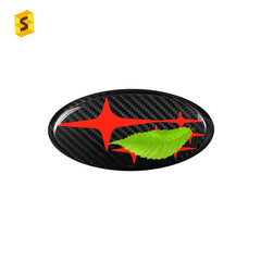 Shasha Carbon Fiber Rear Car Logo Trim Cover Interior Accessories Decoration Protection For Subaru WRX