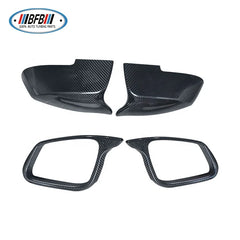 4PCS/SET Full Dry Carbon Side Door Rear View M Look Wing Mirror Covers Add on Style for BMW F20 F22 F23 F30 F31 F32 F33 F36