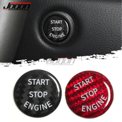 Carbon Fiber Engine Push Start Stop Button Cover Trim Sticker For Toyota Supra GR MK5 A90 J29 2019 2020 2021