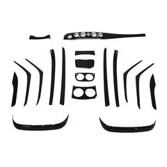 18pcs Real Dry Carbon Fiber Interior Trims Dash Cover Center Console Cover Door Trims  For Mercedes S class W222 S65 2014up