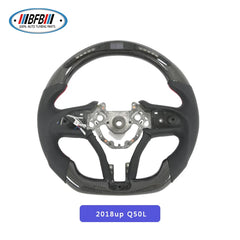 Q50 Led Steering Wheel  Real Carbon Fiber Customized Steering Wheel For Infiniti Q50 Q50S 2018up