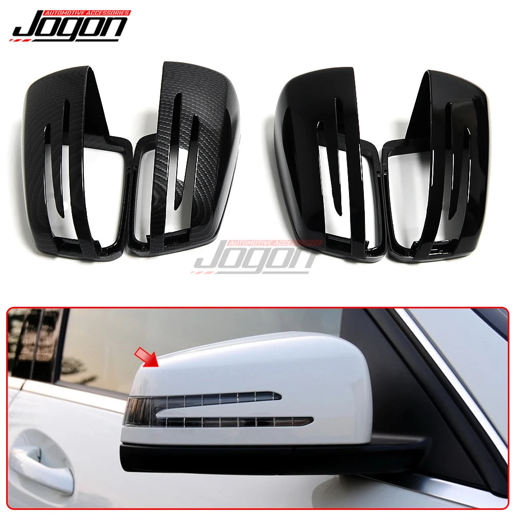 Car Side Rearview Mirror Cover Trim For Mercedes Benz A B C E S CLA GLA CLS Class W176 W246 W204 W212 C117 X156 W221
