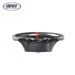 Customized Carbon Fiber With Red Strip Steering Wheel For Ford Raptor FJ150
