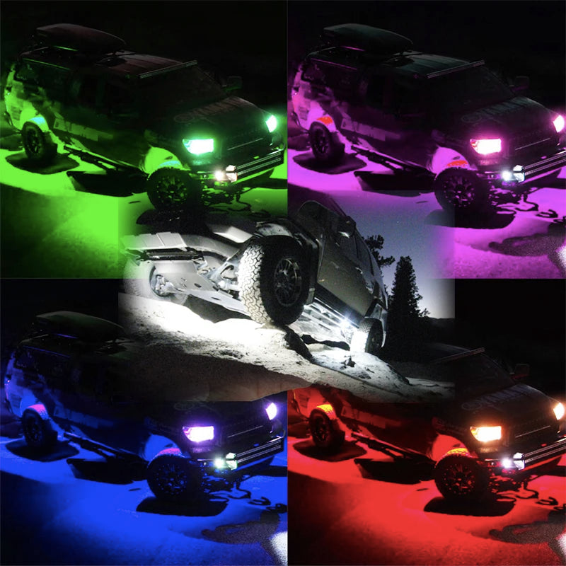 High Quality Rgb Rgbw Led Rock Lights Kits 16Pods Blue-tooth Control By App