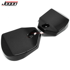 JOGON For Corvette C8 Coupe 2020+2 pcs Shock Absorber Cover Magnetic Ride Control Panel Trim Dry Carbon Fiber Car Accessories