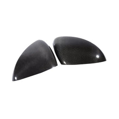 Real Dry Carbon Add On Style Rear View Mirror Cover Black For Porsche Panamera 970 2014-2016