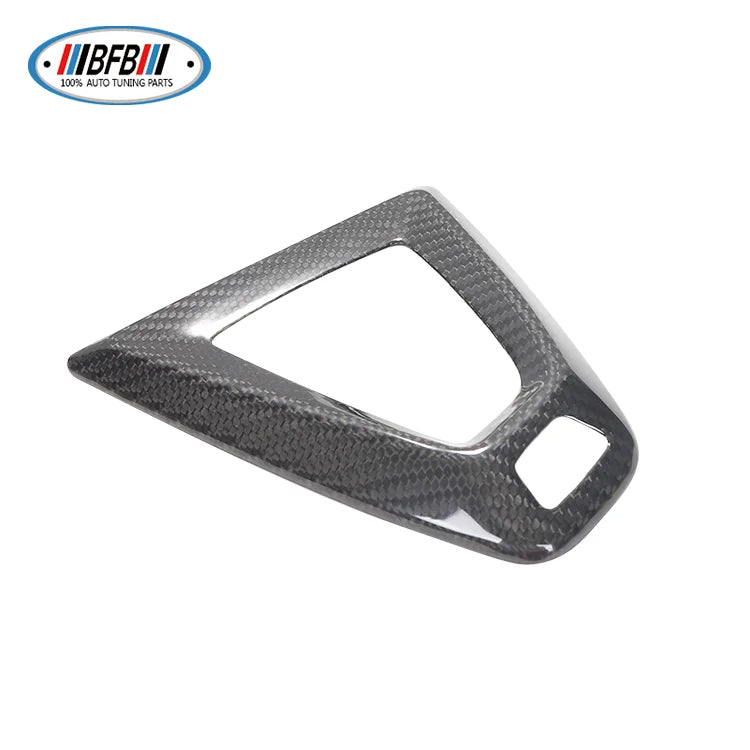 For BMW M3 M4 F80 F82 RHD Dry Carbon Fiber Add on style Interior Trim Gear Shfit Knob Panel Trim
