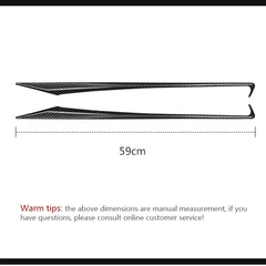 Shasha Carbon Q50 Q50L Rear Door Trim Real Dry Carbon Fiber Interior Accessories For Infiniti Carbon Trim 2015-2022