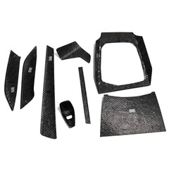 Forged Pattern Central Control Dashboard Console Gear Shift Panel Interior Cover Trim For BMW 3 4 Series G20 G21 G22 G23 G24