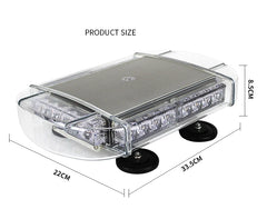 2023 New Roof Top Led Caution Light Short Row Ceiling Lamp Vehicle Emergency Strobe Led Warning Light