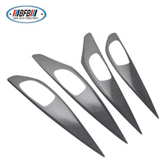 11pcs Interior Trims full set Glossy Black Color Dry Carbon Add on style For Infiniti Q50 2015-2017