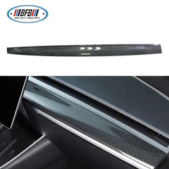BFB 100% Real Dry Carbon Central Control Dashboard Panel Trim Dash Kit For Tesla MODEL 3 2018-2019