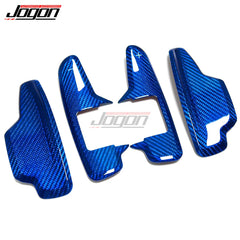Dry Carbon Fiber For Chevrolet Corvette C8 Stingray 2020-2023 Car Steering Wheel Paddle Shifter Trim Interior Accessories