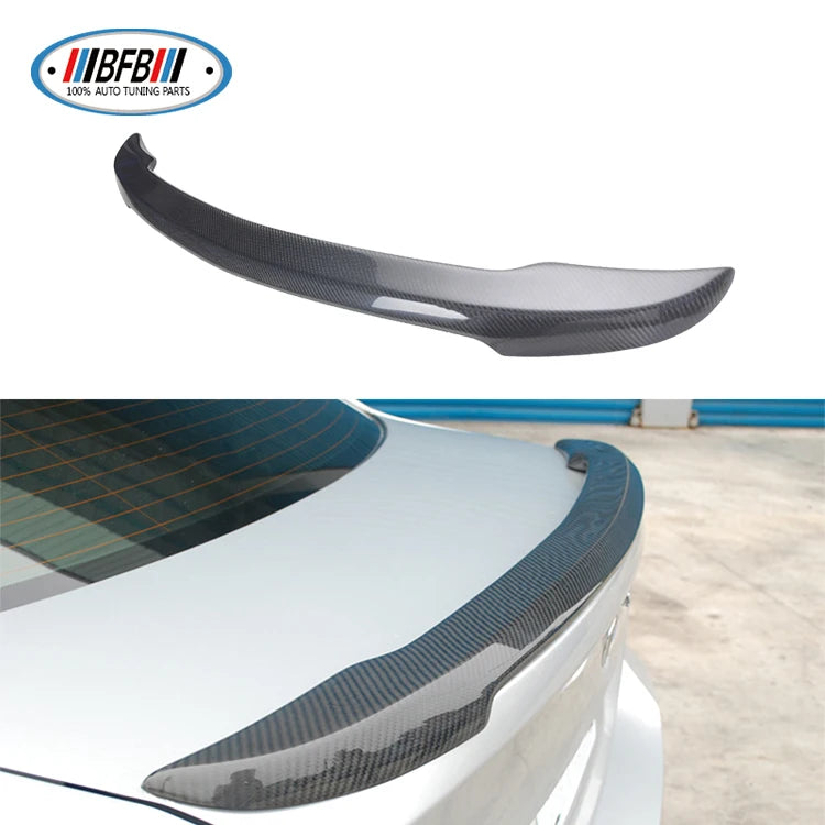 M5 style Carbon Fiber Rear Wing Spoiler For 3 Series E90 2005-2012 Trunk Boot Lip