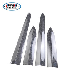 Forged Real Carbon Fiber 4 PCS Side Body Trims For Tesla Model 3 Front and Rear Door Pillar Trims