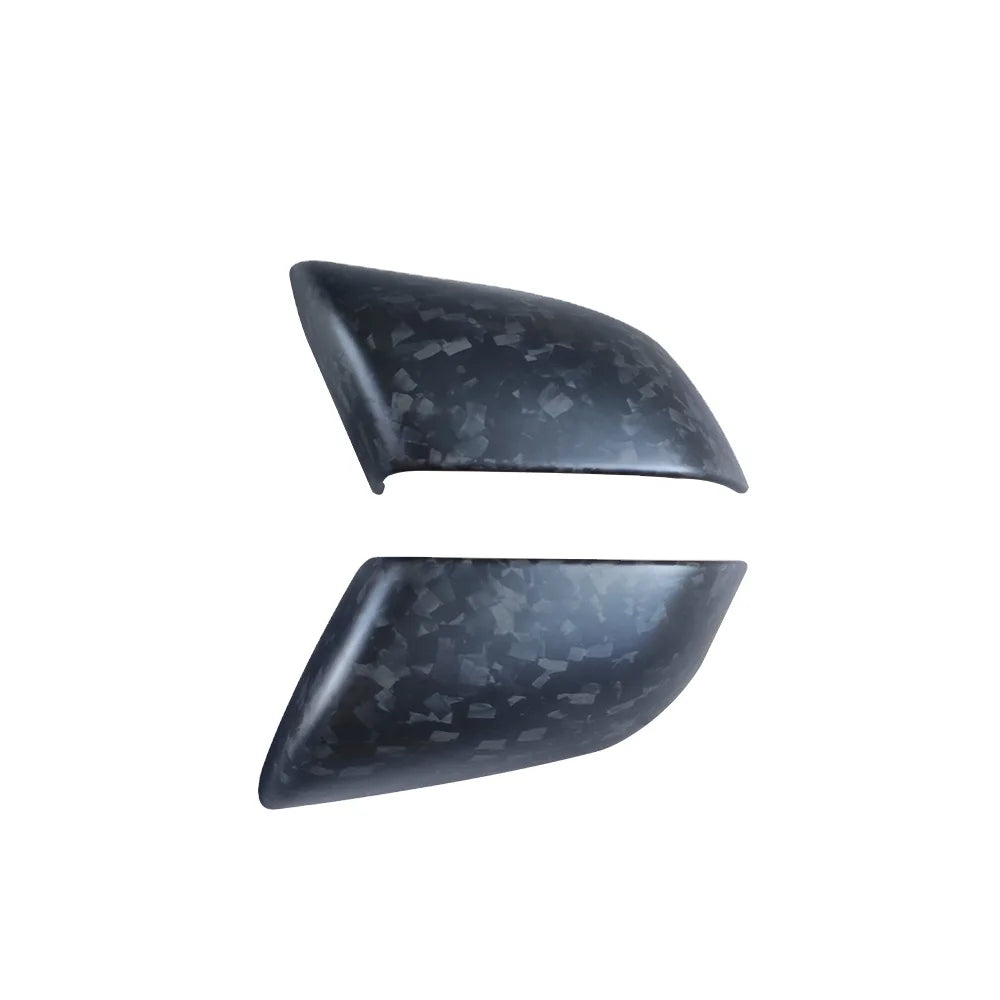 Rearview Sideview Mirror Case Cover For Model Y 2020 Real Matte Forge Carbon Fiber Exterior Side Mirror Cover Rear View