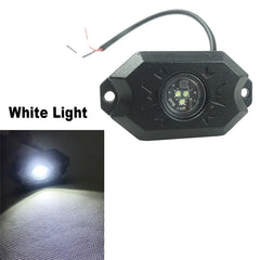 Super Bright Pure Red Rock Lights 9w Led Neon Underglow Light For Car Truck Suv Offroad Boat Underbody