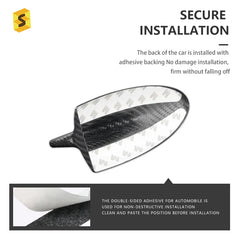 ES W-LKSS-140 Roof Antenna Frame Decal Cover Trim Antenna Carbon Fiber Shark Fin For LEXUS LS LX ES IS