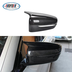M Style Gloss Black Carbon Fiber Side Wing Mirror Cover For BMW G30 G31  G11 G12 2017-2020