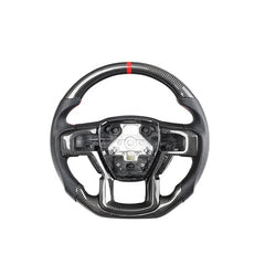 Customized Carbon Fiber With Red Strip Steering Wheel For Ford Raptor FJ150