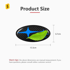 Shasha Carbon Fiber Rear Car Logo Trim Cover Interior Accessories Decoration Protection For Subaru WRX