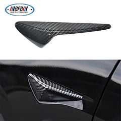 Real Carbon Fiber Side Camera Protective Cover for Tesla Model 3 S X 2016-2019 Side Vent Fender Cover