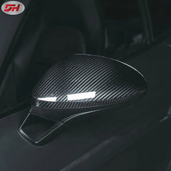 carbon fiber mirror cover mirror case side mirror house for Porsche 718 2016-up 982 cayman boxster model replacement style