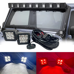 Wholesale 3inch Red Blue Amber 12v 24v Square Spotlight Led Work Light For Car 4x4 Truck Suv Off-road