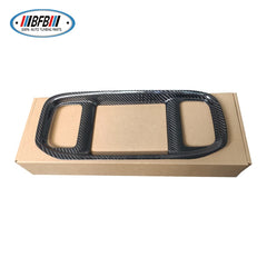 Dry Carbon Fiber Dashboard Dvd Navigation Screen Frame Cover Trim For Dodge Charger 2017-2021