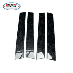 Forge Carbon Car Exterior Window Middle B-Pillars post Cover Panel Protective Trims for Infiniti Q50 2015-2020