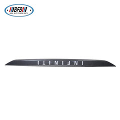 2X2 Carbon Fiber Wave Rear Trunk Door Tailgate Decoration Trims for Infiniti Q50 2018+