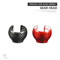 ES N-AD-095 Q3 Carbon Fiber Car Interior Accessories Carbon Fiber Car Gear Shift  Knob Sticker For AUDI Wholesale prices