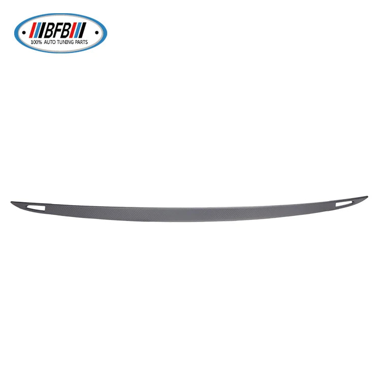 Add on style 2016-2018 Matte Finishing  Dry Carbon Fiber Rear Trunk Door Tailgate Decoration Trims For Tesla Model S