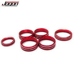 For Ford F150 2015-2020 Air Conditioning Ring Cover Center Console Switch Button Circle Trim Car Styling Interior Accessories