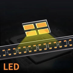 New 160Led Yellow/White/Red/Blue/Green Windshield Flash Led Warning Light Bar for Truck OffRoad Vehicles 26 Modes