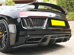For 17-19 Audi R8 Carbon fiber rear bumper splitter spats