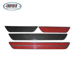 4pcs Real Dry Carbon Fiber Auto Door Sill Protection Panel for Tesla Model 3 Model Y 2017up