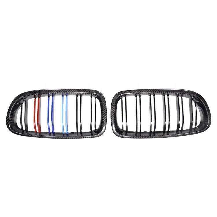 Dual Slats Carbon Fiber Front Grille for F10 M5 2012-2016 Front Kidney Grill