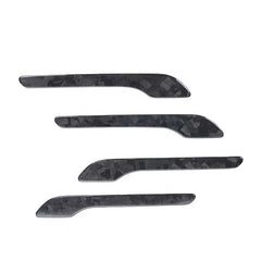 Carbon Fiber Door Trim Panel Add On Style Door Handle Cover For Tesla Model 3 2018+