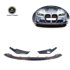 CSL style Carbon Fiber Front Bumper Spoiler Lip Splitter For BMW G80 M3 G82 M4 2021+