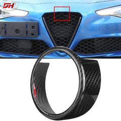 Auto dry Carbon fiber car exterior logo car outer ring for Alfa Romeo Giulia 2017-up