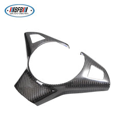 Real Carbon Fiber Steering Wheel Cover M style Steering Wheel Trim For BMW E60 2004-2009
