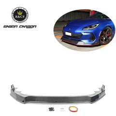 For 2022 Subaru BRZ ZD8 Carbon Fiber Front Lip RJ  Style Front Bumper Splitter Lip Spoiler Bumper Guard