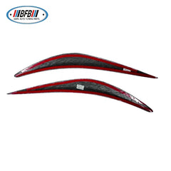 Customized Forged  Dry Carbon Fiber Front Eyebrow trim in Headlight For Infiniti Q50 2015-2017