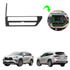 Interior Accessories For Toyota Highlander 2021 Accessories Touch Screen Car Display Navigation Screen Trim Cover ABS Trim Cover