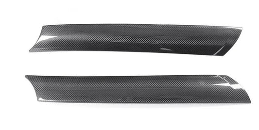 1 pair for Toyota GR Supra A90 Dry Carbon Fiber A Pillar Trims Covers 2019+