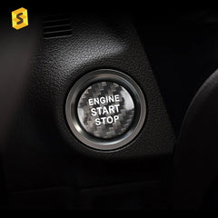 ES Car Interior Accessories Engine Start Stop Button Stickers Trim Cover For LEXUS IS ES  GS NX RX  LX RC F