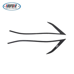 Model S Carbon Fiber Front Headlight Carbon Eyebrows Eyelips stick on style For Tesla