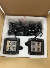 Wholesale 3inch Red Blue Amber 12v 24v Square Spotlight Led Work Light For Car 4x4 Truck Suv Off-road