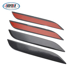Dry Carbon Fiber car  body Exterior Kits Side Door Handle Cover Panel Protective Trims For Tesla Model S 2016-2018